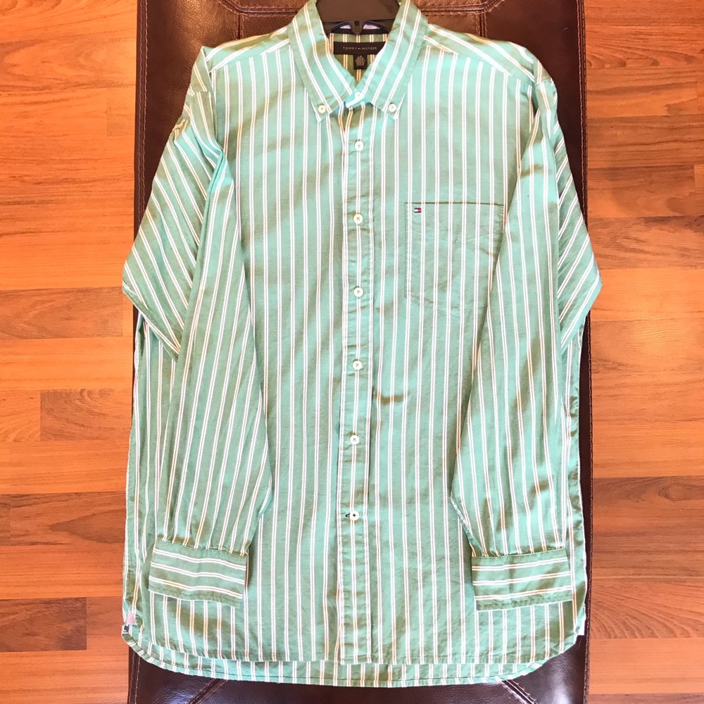 Tommy Hilfiger Long Sleeve Button Down Size Lg